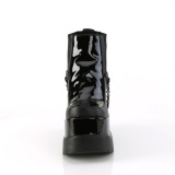 Fekete vegán boots 13 cm VOID-50 demoniacult éksarkú csizma