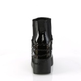 Fekete vegán boots 13 cm VOID-50 demoniacult éksarkú csizma