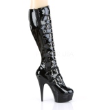 Fenyes 15 cm DELIGHT-2049 női csatos csizma magassarkú