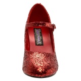 Glitter mary jane körömcipők 8 cm DOROTHY csokornyakkendő hercegnő cipők