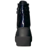 Hologram 11,5 cm SHAKER-52 alternatív ek bokacsizma platformos fekete