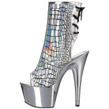 Hologram 18 cm ADORE-1018HG női platform bokacsizma