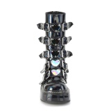 Hologram 5 cm EMILY-330 női csatos csizma magassarkú