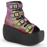 Hologram 9 cm VIOLET-150 nyitott orrú bokacsizma