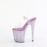 Ibolya 20 cm 808RRS rúdtánc magassarkú cipő strass platform