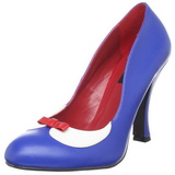 Kék 10,5 cm SMITTEN-05 női cipők magassarkű