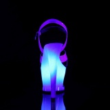 Kék 18 cm MOON-711MER Neon platform magassarkú női