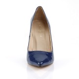 Kék Lakk 10 cm CLASSIQUE-20 nagy méretek stilettos cipők