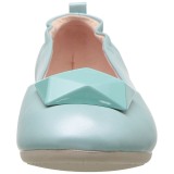 Kék OLIVE-08 Balerina lapos sarkú női cipők