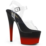 Kettős Színű 18 cm ADORE-708BR-H platform cipők a magassarkú