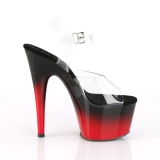 Kettős Színű 18 cm ADORE-708BR-H platform cipők a magassarkú