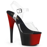 Kettős Színű 18 cm ADORE-708BR platform cipők a magassarkú
