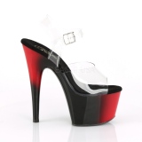 Kettős Színű 18 cm ADORE-708BR platform cipők a magassarkú