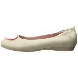 Krem OLIVE-05 Balerina lapos sarkú női cipők