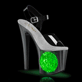 LED Izzo platform 19 cm CIRCLE-708LT2 rúdtánc high heels