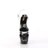 LED Platform koponya 20 cm pleaser magassarkú cipő átlátszó - pewter