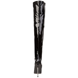 Lakk 16 cm DAGGER-3000 hosszú csizma magassarkú