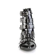 Lakk WARLOCK-70 demonia bokacsizma - férfi winklepicker bokacsizma 6 csat