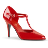 Lakkbőr 10 cm VANITY-415 pleaser körömcipő magassarkú piros