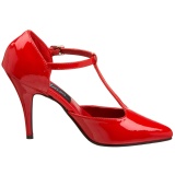 Lakkbőr 10 cm VANITY-415 pleaser körömcipő magassarkú piros