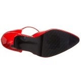 Lakkbőr 10 cm VANITY-415 pleaser körömcipő magassarkú piros