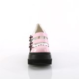 Lakkbőr 11,5 cm SHAKER-27 alternatív cipők platformos rózsaszín