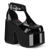 Lakkbőr 13 cm DemoniaCult CAMEL-103 Platform Cipők