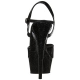 Lakkbőr 15 cm Pleaser DELIGHT-609MG csillámos magassarkű cipők