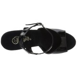 Lakkbőr 15 cm Pleaser DELIGHT-609MG csillámos magassarkű cipők
