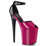 Lakkbőr 20 cm FLAMINGO-868 pink pleaser cipők a magassarkű