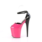 Lakkbőr 20 cm FLAMINGO-868 pink pleaser cipők a magassarkú