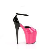 Lakkbőr 20 cm FLAMINGO-868 pink pleaser cipők a magassarkú