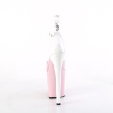 Lakkbőr 20 cm FLAMINGO-868 rózsaszín pleaser cipők a magassarkú