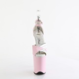 Lakkbőr 20 cm FLAMINGO-884 rózsaszín pleaser cipők a magassarkú