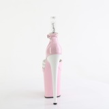 Lakkbőr 20 cm FLAMINGO-884 rózsaszín pleaser cipők a magassarkú