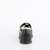 Lakkbőr 5 cm SLACKER-23 alternatív cipők platformos fekete