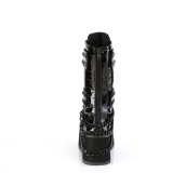 Lakkbőr 8,5 cm TRASHVILLE-138 demoniacult csizma - unisex platform csizma