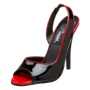 Lakkbőr slingback cipő 13 cm SEDUCE-117 pleaser magassarkú slingback