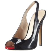 Lakkbőr slingback cipő 13 cm SEXY-08 pleaser magassarkú slingback