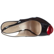 Lakkbőr slingback cipő 13 cm SEXY-08 pleaser magassarkú slingback