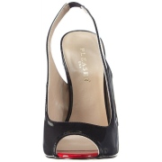 Lakkbőr slingback körömcipők 13 cm SEXY-08 magassarkú peep toe cipőket