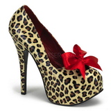 Leopárd 14,5 cm Burlesque TEEZE-12 női cipők magassarkű