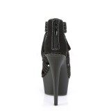 Mikroszálas 15 cm DELIGHT-693 platform pleaser szandál