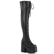 Műbőr 13 cm CAMEL-300 f&369;z&337;s combcsizma