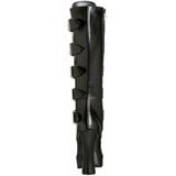 Műbőr 13 cm ELECTRA-2042 női csatos csizma magassarkú