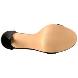 Műbőr 13 cm Pleaser AMUSE-10 női magassarkú szandál