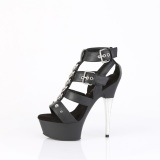 Műbőr 15 cm CAPTIVA-658 pleaser gladiátor szandál magassarkű platform