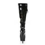 Műbőr 15 cm DELIGHT-2029 platform pleaser csizma