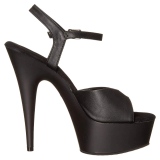 Műbőr 15 cm DELIGHT-609 platform pleaser magassarkú