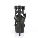 Műbőr 15 cm DELIGHT-637 platform pleaser gladiátor szandál